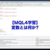変数とは何か?-mt4-mql4-学習