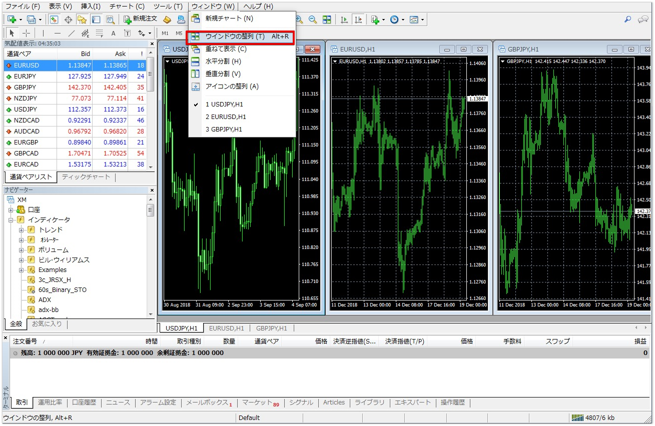 複数通貨表示-mt4